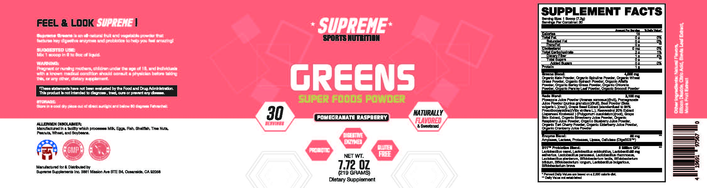 Supreme Greens Superfood Powder